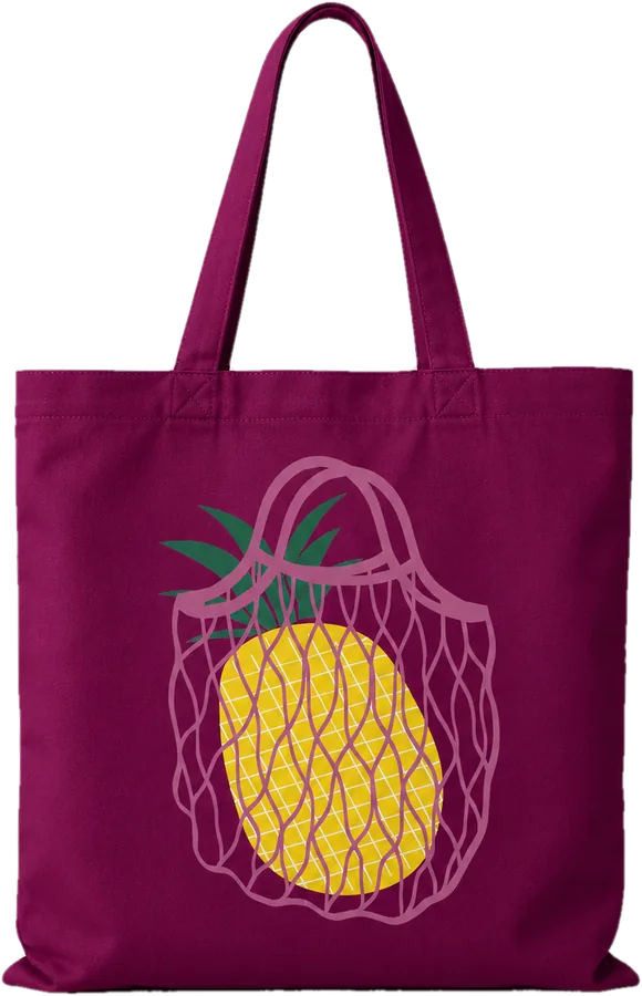 Bolsa burdeo con malla y piña