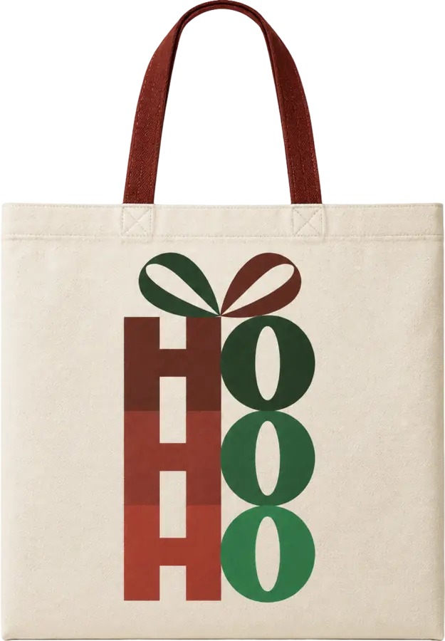Bolsa navideña con regalos HOHO